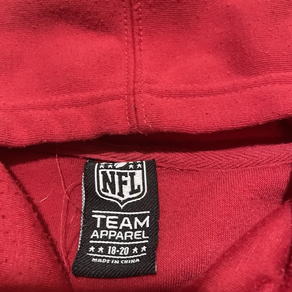 NFL Apparel Team San Francisco‎ 49ers Red Black Hoodie Pocket Youth XL 18/20